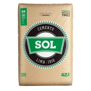 Bolsa Cemento Sol Tipo 1 - 42.5 Kg