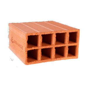 Ladrillo Techo Hueco 15x30x30 Con Raya Pirámide