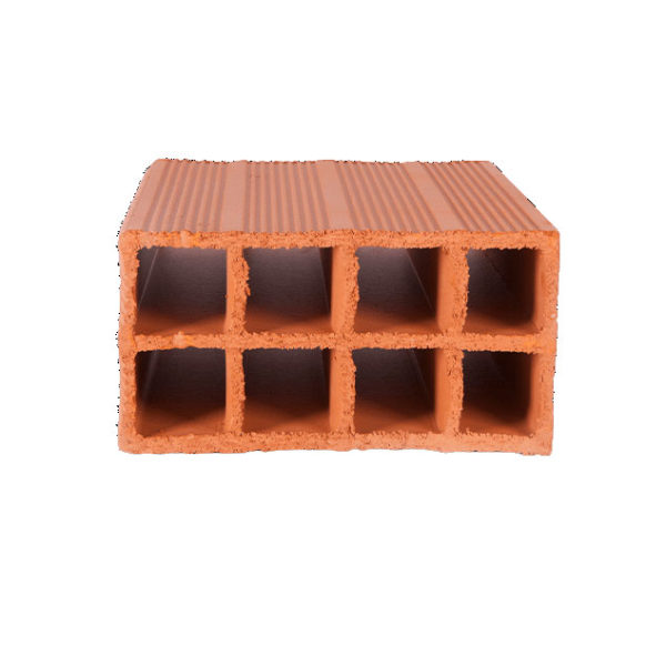 Ladrillo Techo Hueco 15x30x30 Con Raya Pirámide - Imagen 2