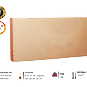 Ladrillo Refractario 3/4"