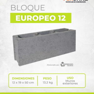 Bloque Concreto Europeo 12